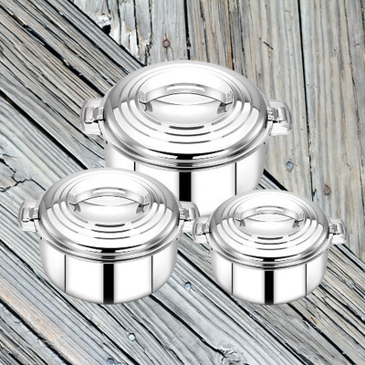MITHALI Pack Of 3-17 Cookware Set(Steel, 3 - Piece)