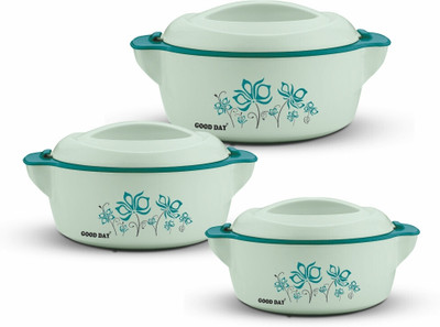 Good Day Plaza Pack of 3 Serve Casserole Set(500 ml, 1000 ml, 1500 ml)
