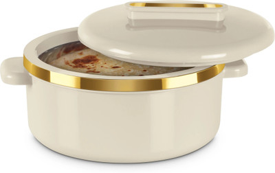 MILTON Curve 2500 Inner Stainless Steel Casserole, 2.15 Litres, Ivory Serve Casserole(2150 ml)