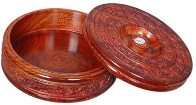 MUM JOISTER Wooden Chapati Box Casserole Roti Boxes For Kitchen Roti Dabba Cook and Serve Casserole(2500 ml)