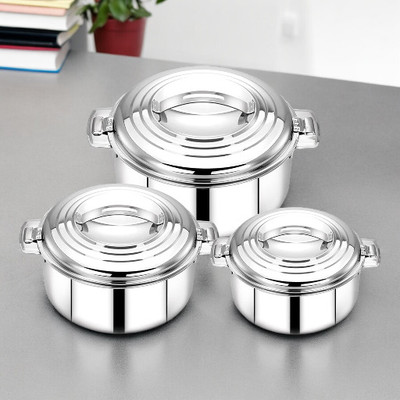 MITHALI Pack Of 3-90 Cookware Set(Steel, 3 - Piece)