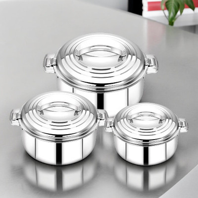 MITHALI Pack Of 3-32 Cookware Set(Steel, 3 - Piece)