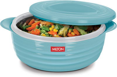 MILTON Aspire 1000 Stainless Steel Casserole, 725 ml, Blue Serve Casserole(725 ml)