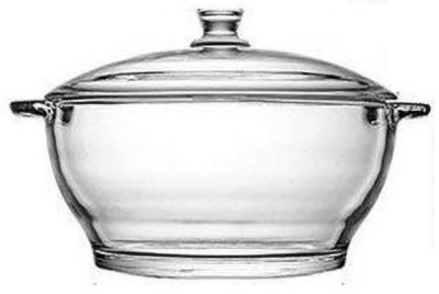 IndusBay 1.5 Liter Glass Serving Casserole microwave safe Glass Serving Bowl Serve Casserole(1500 ml)