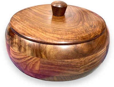 Kesha Spree Chapati Box Sheesham Matka Shape Serve Casserole(1200 ml)
