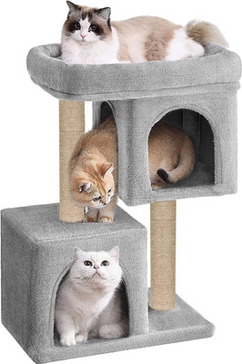 WUDYHUB Condo Cat Kitten Activity Tree | Plush Fur Fabric Free Standing Cat Tree deal from flipkart WUDYHUB Condo Cat Kitten Activity Tree | Plush Fur Fabric Free Standing Cat Tree deal from flipkart
