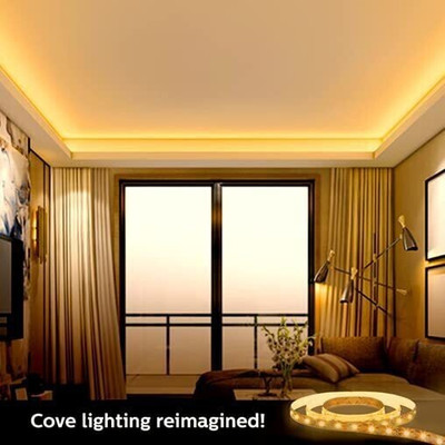 Hybrix 2835 Ultra Bright LED False Ceiling Cove Light (10 Mtr) Warm White, With Adapter Recessed Ceiling Light Ceiling Lamp(Yellow)