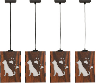 Gojeeva Dog Wooden Hanging Lamp suitable for for your perfect home Pendant Lamp Ceiling Lamp(Brown)