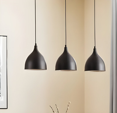 Twixle Round 6 Blk Pendants Ceiling Lamp(Black)