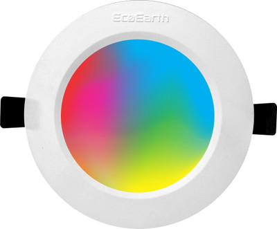 ECOEARTH Neo WiFi Smart Downlight |9W| Warm to Cool Feel & 16 Million Colors Recessed Ceiling Light Ceiling Lamp(Multicolor)