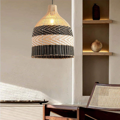 balbeni Cane Pendant Lamp | Perfect Lamp Shade for Every Space Pendants Ceiling Lamp(Multicolor)