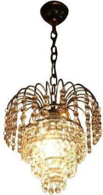 GLIMBIN AS FOUR K/9 Crystal LED small size gold finish Hanging Light Chandelier Ceiling Lamp(Gold, Clear)