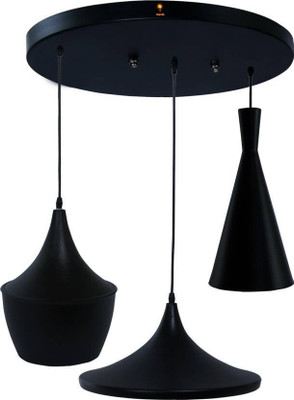 VAGalleryKing Stylish Ceiling Vintage Filament Bulb Led/Bulb Hanging Light Chandelier Ceiling Lamp(Black)