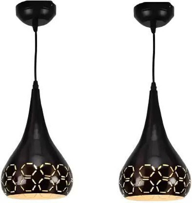 Areezo Black Hanging Light: Captivating Glow for Bedrooms, Living Rooms & More Pendant Lamp Ceiling Lamp(Black)