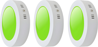 MVL 9W Round LED Surface Down Light (Pack of 3, Green) Ceiling Light Ceiling Lamp(Green)