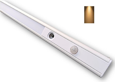 OTSLights 1 Feet (4W) Slim Cabinet Light with Automatic ON/Off Motion Sensor (Warm White) Recessed Ceiling Light Ceiling Lamp(White)