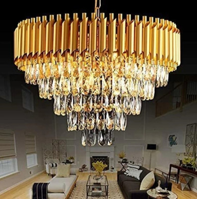 MSM Chandilier golden jhumer Chandelier Ceiling Lamp(Gold)