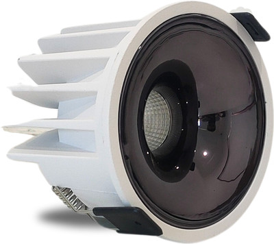D'Mak D'Mak 18W LED Creta COB Spot Light White Body Shining Black Wh 1 Ceiling Light Ceiling Lamp(White)