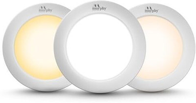MURPHY 5W CBL 3-in-1 Round Surface Down Light (Cool/Warm/Natural White, Pack of 1) Surface Ceiling Light Ceiling Lamp(Multicolor)