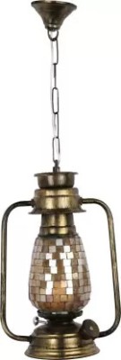 Somil Antique Pendent Light /Hanging Lamp Of Lantern Design / Beautiful Pendants Ceiling Lamp(Gold)