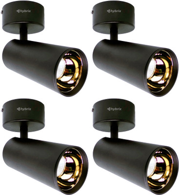 Hybrix LED Wall/Ceiling Spot Light (12 WATT)Rose Gold, Focus Light, WARM WHITE Light, 4 Ceiling Light Ceiling Lamp(Black)