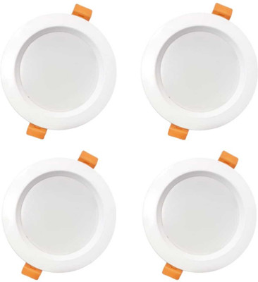 M.v.l lights MVL light 10watt Led Lights Pack of 4 Ceiling Light Ceiling Lamp(White)