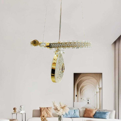 SEETASTIC Stylish Decorative Ceiling Light Jhummer Ceiling Light Ceiling Lamp(White, Gold)