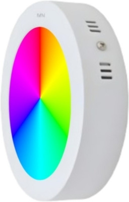 MNLight 9 Watts Round Surface 7 in 1 Multi color Down Light, Pack of 1 Recessed Ceiling Lamp(Multicolor)