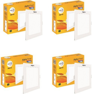 Wipro 7w Alpha Panel Square 6500k (Pack of 4 ) Ceiling Light Ceiling Lamp(White) deal from flipkart Wipro 7w Alpha Panel Square 6500k (Pack of 4 ) Ceiling Light Ceiling Lamp(White) deal from flipkart