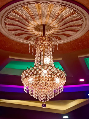 Aphrodite Chandelier Ceiling Lamp(Gold, Clear)