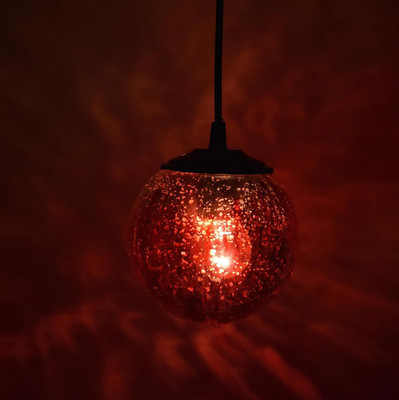 Ionic Glass 1 Red Globe Pendant Lights Pendant Lighting Fixture Hanging Lamp Chandelier Ceiling Lamp(Clear)