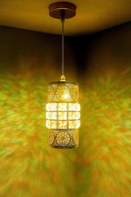 Hybrix LED 9 Watt K9 Crystal Ceiling Lamp, Golden, 3 Colors Light by Switching On/Off, Chandelier Ceiling Lamp(Gold)