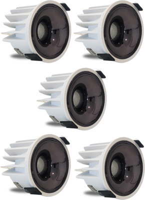 D'Mak D'Mak 18W LED Creta COB Spot Light White Body Shining Black Reflector Wh 5 Ceiling Light Ceiling Lamp(White)