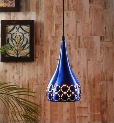 DECOHOME Pendant Lamp Ceiling Lamp(Blue)