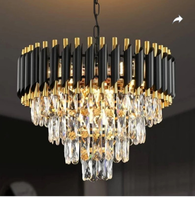 Yavik Chandelier Ceiling Lamp(Black, Gold)