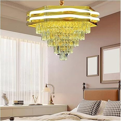 SAVORADE New unique profile chandelier@6 Chandelier Ceiling Lamp(Gold)