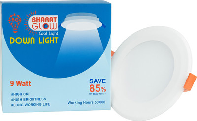 Bharatglow BHARAT GLOW 9W CONCEALED OR ROOF LIGHT Downlighter Ceiling Lamp(White)
