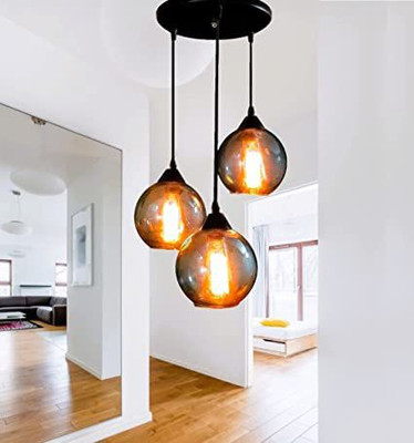 Energia Three Lamp hanging Light Pendants Ceiling Lamp Chandelier Ceiling Lamp(Brown)