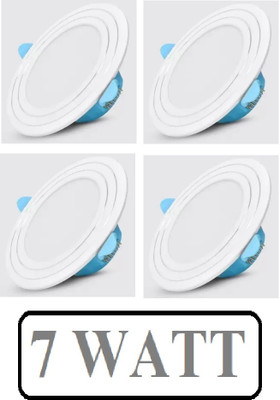 Brightstar 7WATT Pack of 4 White Colour Conceal Light Downlight Ceiling Light Recessed Ceiling Light Ceiling Lamp(White)
