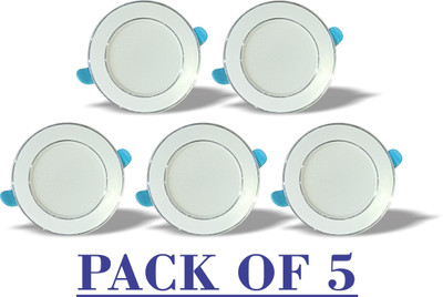 AP Source 7 WATT LED CONCEALED LIGHT ,BEST QUALITY, Pack of 5, Recessed Ceiling Lamp(White)
