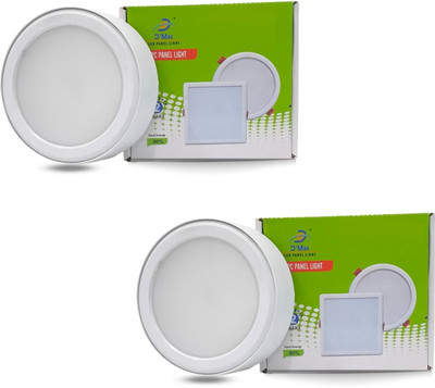 D'Mak D'Mak 8 Watt Round PC LED Surface Panel Ceiling Light 3in1 2 Ceiling Light Ceiling Lamp(Multicolor)
