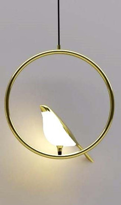 PRALINZ LED Chandelier Light For Living Room Bed Room Hall Decorative Chandelier Pendants Ceiling Lamp(Gold, White)