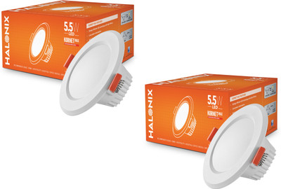 HALONIX Kornet max 5.5W Cool white Pack 2 Recessed Ceiling Light Ceiling Lamp(Blue)