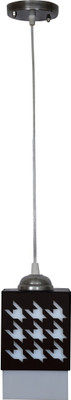 Gojeeva Wooden Hanging Lamp Without Bulb(PACK OF 4) Pendants Ceiling Lamp(Black)