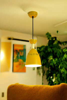 Prop It Up Modern Simple Pendant Light Retro Vintage Pendant Lamp Ceiling Lamp(Yellow)
