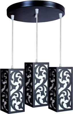 GAUVIK GAU-CLUSTER HANGING 0644 THALI Cluster Pendant Light/Cluster Hanging Light/Cluster Ceiling Light for Restaurant,Bedroom, Living Room and Home Decor Chandelier Ceiling Lamp(Black)