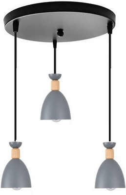 KINIS KIN-720 ROUND THAALI (GREY) Modern Cluster Pendant Lights Nordic Cluster Light Chandelier Ceiling Lamp(Grey)