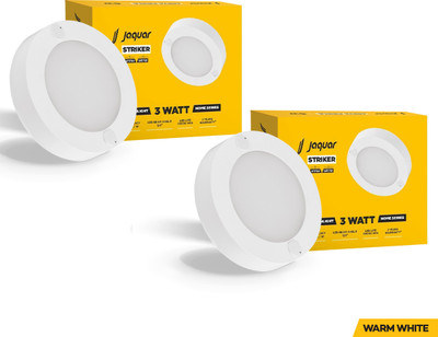 Jaquar Mini Striker 3W Warm Round Surface (Pack of 2) Ceiling Light Ceiling Lamp(White)