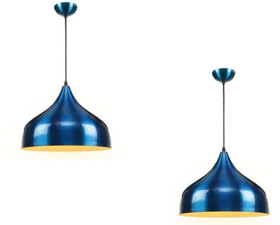 Areezo Blue Design Hanging Pendant Ceiling Light Traditional Home,Dining Room,Bedroom,Living Room,Office Décor(Bulb not included) Pendant Lamp Ceiling Lamp(Blue)