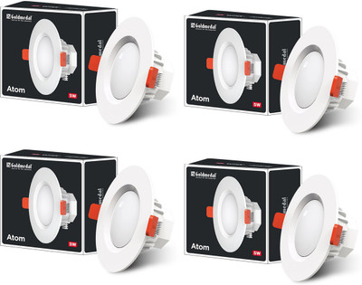 Goldmedal Atom 5W LED Downlight-Round Recessed Ceiling Light Ceiling Lamp(Blue)